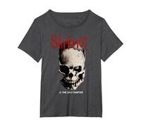 Slipknot .5 The Gray Chapter Skull T-Shirt, Damen Große Größen, Anthrazit Meliert, 3X