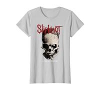 Slipknot .5 The Gray Chapter Skull T-Shirt, Damen, Silber, M