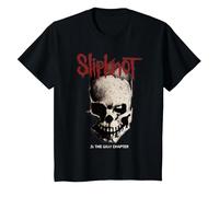 Slipknot .5 The Gray Chapter Skull T-Shirt, Kinder, Schwarz, 140
