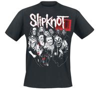 Slipknot Barcode Band T-Shirt schwarz in XL