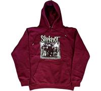 Slipknot Barcode Photo (Back Print) Maroon Red XL Hoodie