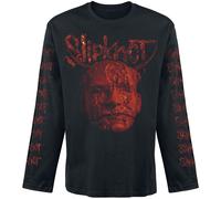 Slipknot Bloody Head Männer Langarmshirt schwarz L 100% Baumwolle Band-Merch, Bands