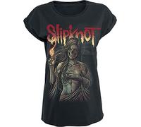 Slipknot Burn Me Away Frauen T-Shirt schwarz S 100% Baumwolle Band-Merch, Bands