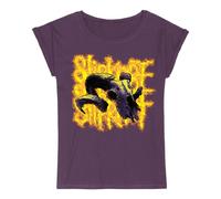 Slipknot Burning Goat Skull T-Shirt lila in XXL