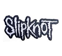 Slipknot Cut-Out Logo Schwarz Border Woven Patch One Size