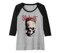 Slipknot Damen Tribal Totenkopf auf der Rückseite Raglan Shirt Schwarz S EU Klein Crew Neck Raglanärmel Frühling 1 Count 0 Pockets Non-Stretchable