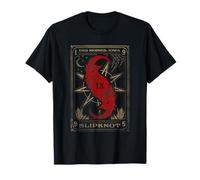 Slipknot Damen Unisex-Erwachsene Unisex-Kinder T-Shirt Schwarz V-Ausschnitt Kurzarm Klassische Passform Polyester 100% S