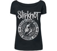 Slipknot Flaming Goat T-Shirt schwarz in XL