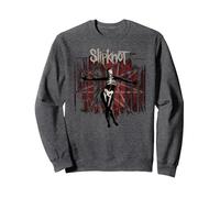 Slipknot Grau Kapitel Rundhalsausschnitt Sweatshirt, Unisex für Erwachsene, Anthrazit Meliert, M