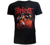 Slipknot Group Photo Band T-Shirt Schwarz - Offizielles Merchandise M Schwarz