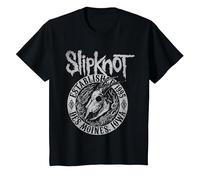 Slipknot Iowa Totenkopf 1995 T-Shirt, Kinder, Schwarz, 140
