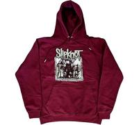 Slipknot Kapuzenpullover Barcode Photo Band Logo Nue offiziell Unisex Maroon Rot S