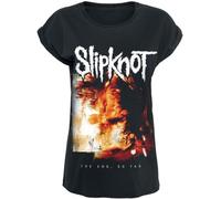 Slipknot Logo Frauen T-Shirt schwarz M 100% Baumwolle Band-Merch, Bands, Horror