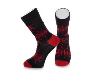 Slipknot - Logo & Nonagram - Socken - Mehrfarbig - Onesize - 84% Baumwolle, 15% Nylon, 1% Elastan Mehrfarbig Onesize