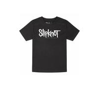 Slipknot - Logo White Kids - T-Shirt - Schwarz - 92 - 100% Bio-Baumwolle Schwarz 92