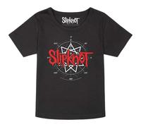 Slipknot - Star Symbol Kids - T-Shirt - Schwarz - 92 - 100% Bio-Baumwolle,Jersey Schwarz 92