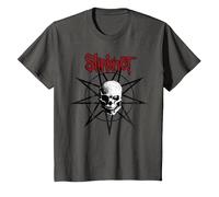 Slipknot Offizieller Totenkopf-Stern T-Shirt, Kinder, Anthrazit, 152