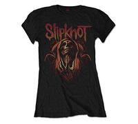 Slipknot Offizielles schwarzes Skinny Damen-T-Shirt Metall 'Evil Hexe' Gr. 36, Schwarz