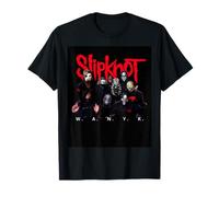 Slipknot Offizielles Wir sind nicht deine freundliche Gruppe T-Shirt - Schwarz, Klein, Crew-Ausschnitt, Kurzarm, Unisex, Party, Metal-Fans, Musikliebhaber, Erwachsene, Kinder