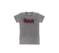 Slipknot - Red Logo Burnout Grey - T-Shirt - Grau - M - 65% Polyester, 35% Baumwolle Grau M