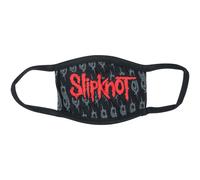 Slipknot - Red Logo & Sigils Mund- und Nasenbedeckung - schwarz