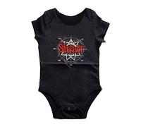 Slipknot Schlafstrampler Star Band Logo Nue offiziell Schwarz 0 to 24 Months