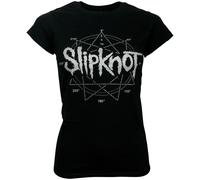 Slipknot - Schwarzes Damen T-Shirt Logo Star L