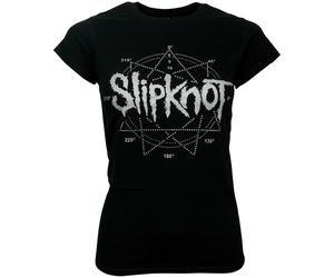 Slipknot - Schwarzes Damen T-Shirt Logo Star L