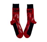 Slipknot Socken Tribal S Band Logo Nue offiziell Herren Rot (UK SIZE 7.5 - 11.5)
