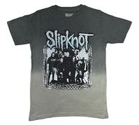 Slipknot T-Shirt Barcode Foto Bandlogo Offiziell Unisex Dip-Dye Grau XL