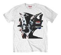 Slipknot T Shirt Iowa Goat Shadow Band Logo Nue offiziell Herren Weiß L