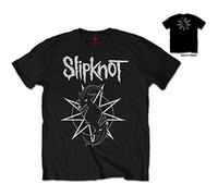 Rock Off Trade T-Shirt Slipknot Goat Star Logo Backprint Schwarz S Unisex