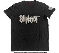 Slipknot - Logo & Star Applique - T-Shirt-X-Large