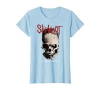 Slipknot Tribal Totenkopf auf der Rückseite T-Shirt, Damen, Himmelblau, S
