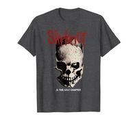 Slipknot Tribal Totenkopf auf der Rückseite T-Shirt, Herren, Anthrazit Meliert, S