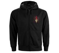 Slipknot Unisex Zipped Hoodie: Burn Me Away (Back Print) - Small - Black