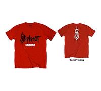Slipknot We Are Not Your Kind, rückenbedrucktes T-Shirt für Erwachsene, Uni, (XS) (Rot), rot