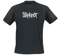 Slipknot White Logo Männer T-Shirt schwarz XL 100% Baumwolle Band-Merch, Bands, Nachhaltigkeit