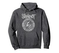 Slipknot Ziegenflammen Pullover Hoodie, Unisex für Erwachsene, Anthrazit Meliert, XL