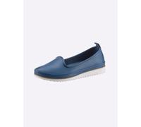 Slipper ANDREA CONTI, Damen, Gr. 36, blau (jeansblau), Glattleder, Leder, Schuhe Slipper (87508339-36) jeansblau