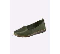 Slipper ANDREA CONTI, Damen, Gr. 37, grün (oliv), Glattleder, Leder, Schuhe Slipper (70762646-37) oliv