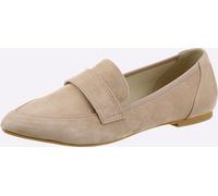 Slipper ANDREA CONTI, Damen, Gr. 38, taupe, Leder, Veloursleder, Schuhe Slipper (19549801-38) taupe
