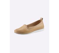Slipper ANDREA CONTI, Damen, Gr. 39, braun (camel), Glattleder, Leder, Schuhe Slipper (67810144-39) camel