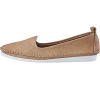 Andrea Conti Damen Mokassins Leder Ballerina Casual bequem kombistark 0027449, Größe:40 EU, Farbe:Beige