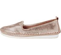 Slipper ANDREA CONTI, Damen, Gr. 41, rosa (rosé, metallic), Glattleder, Leder, Schuhe Slipper (64326536-41) rosé, metallic