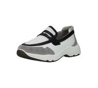 Slipper ARA "Ara Slipper Leder/Mesh", Damen, Gr. 40, schwarz-weiß (weiß, schwarz), Leder, Textil, Schuhe Slipper (22766918-40) weiß, schwarz