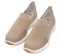 Slipper ARA "LISSABON", Damen, Gr. 5 (38), beige (sand), Textil, Veloursleder, unifarben, Basic, Schuhe Slipper, Slip-On-Sneaker, Schlupfschuh, Komfortschuh in Weite G (70172923-5)