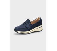 Slipper aus echtem Wildleder blau 40