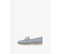 Tamaris Damen Slipper, Frauen Slipper, Mokassins,TOUCHit-Fußbett,Pflege-leicht,qualitaet,stabil,trage-Komfort,Trend,nut,Light Blue LEA,40 EU