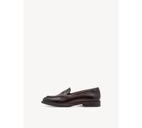 Tamaris Damen Loafer aus echtem Leder, dunkelbraun, Größe 42